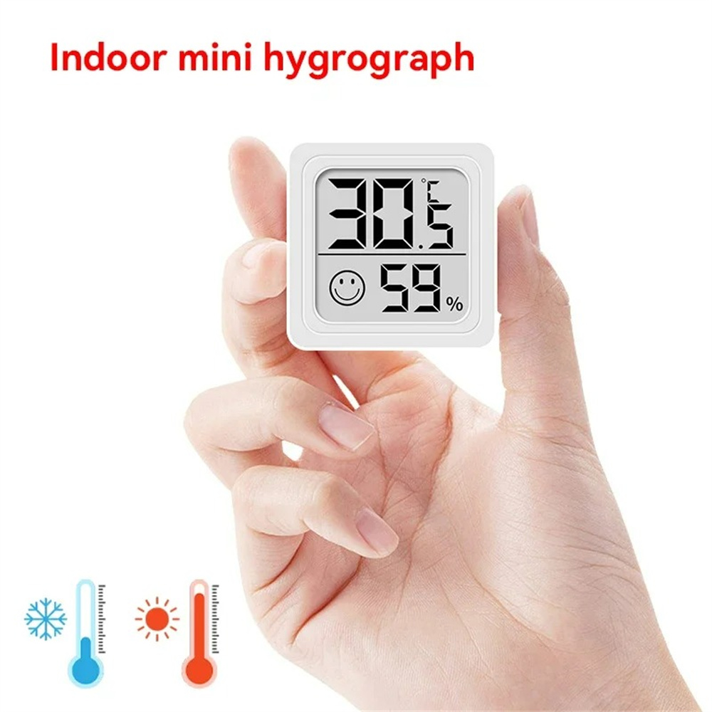 Weather Station Indoor - Portable LCD Digital Thermometer Hygrometer Desk