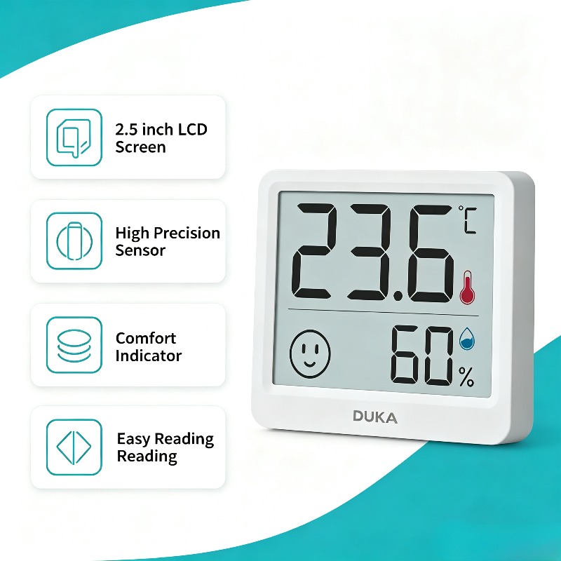 DUKA Atuman 2.5 inch LCD Elect - огляд і ціна Weather Station Indoor
