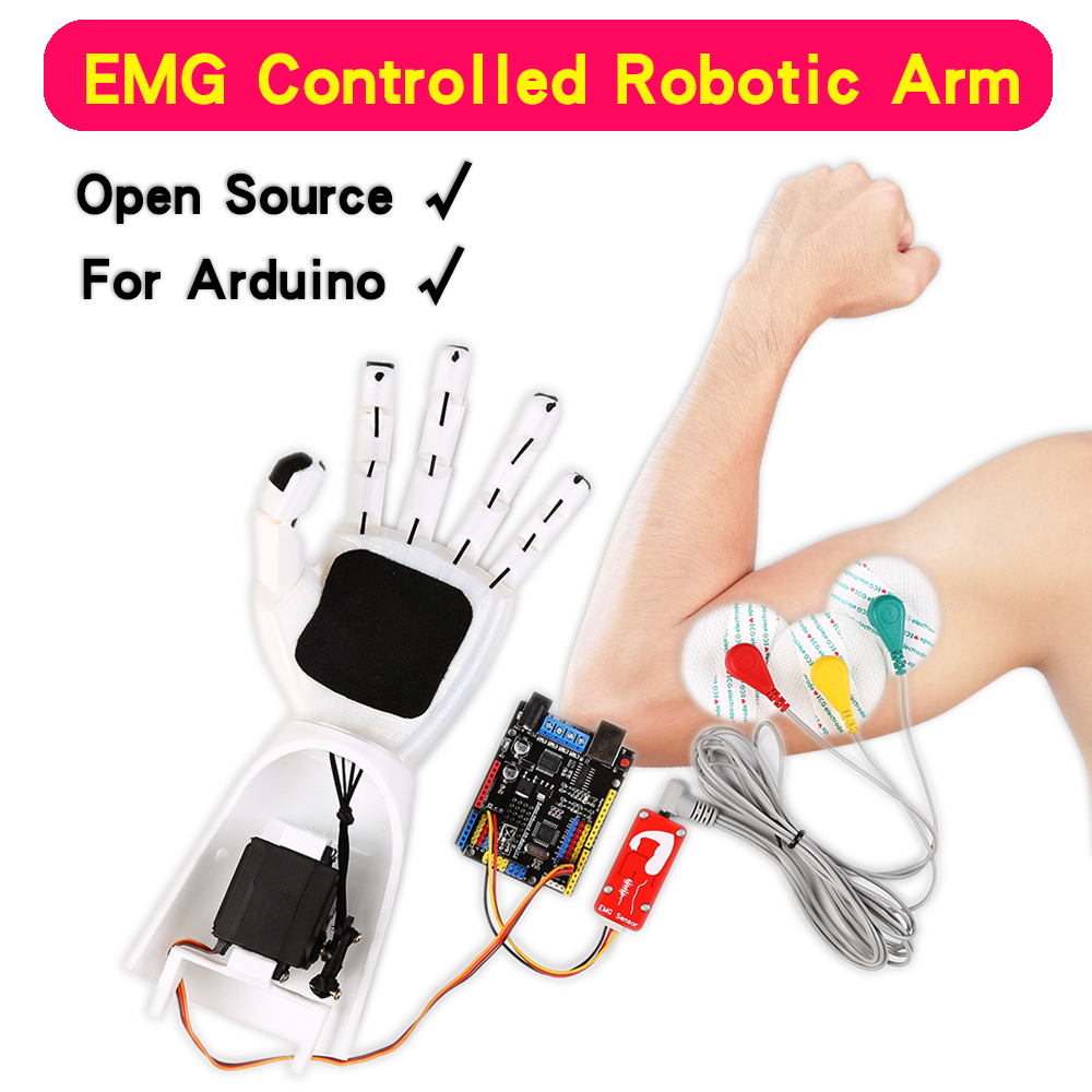 EMG Sensor Robotic Arm Electri - огляд і ціна Science Robot
