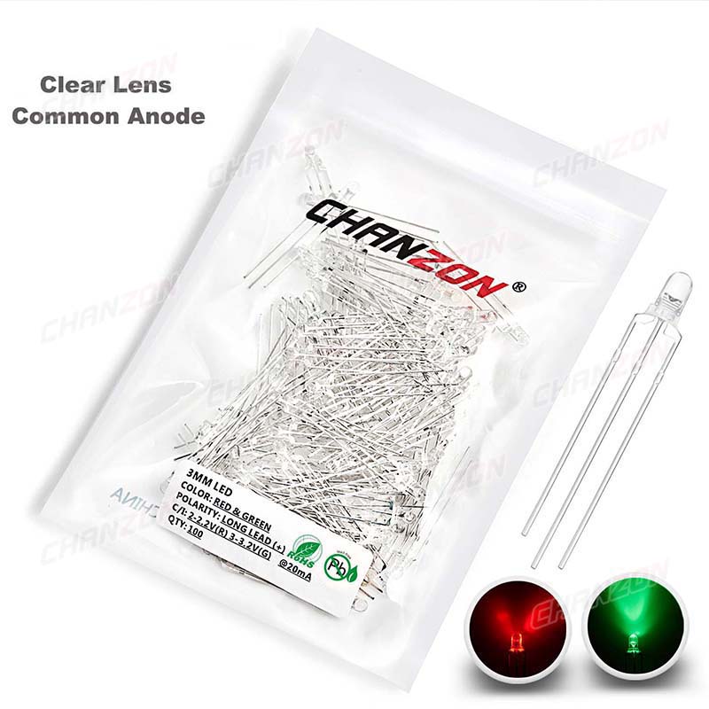 Bicolor 3 mm LED Light Emittin - огляд і ціна Science And Hobby
