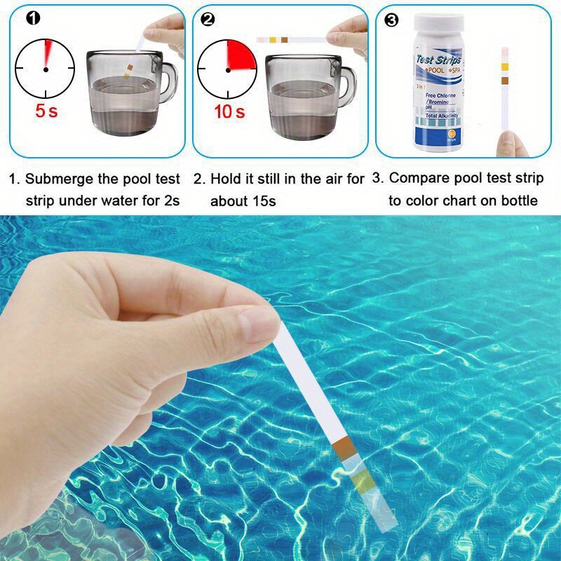 Chlorine PH Test Strips SPA Sw - огляд і ціна Water Testing Kit