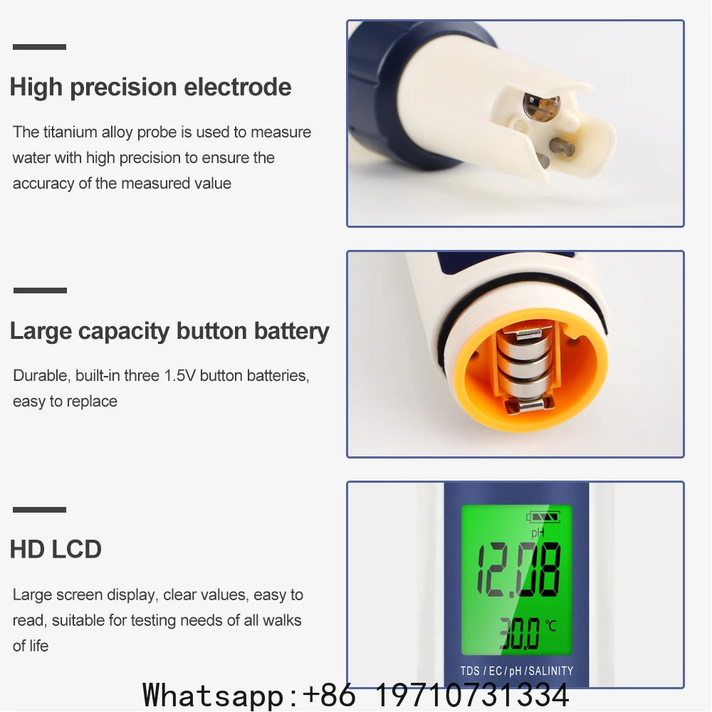 5 In 1 Digital PH Meter TDS EC - огляд і ціна Water Testing Kit
