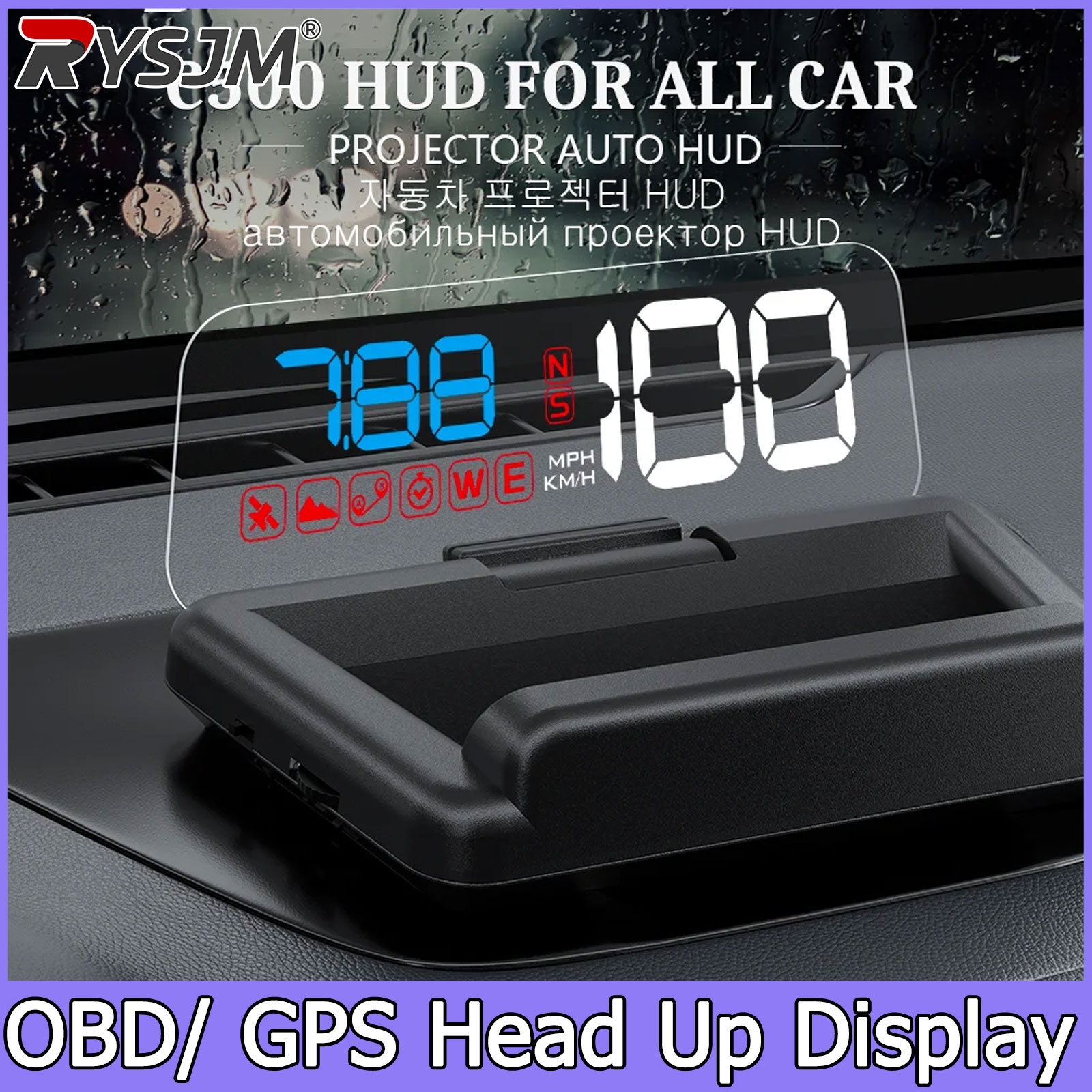 C500/T900,OBD/GPS HUD Auto Hea - огляд і ціна Anemometer Wind Speed