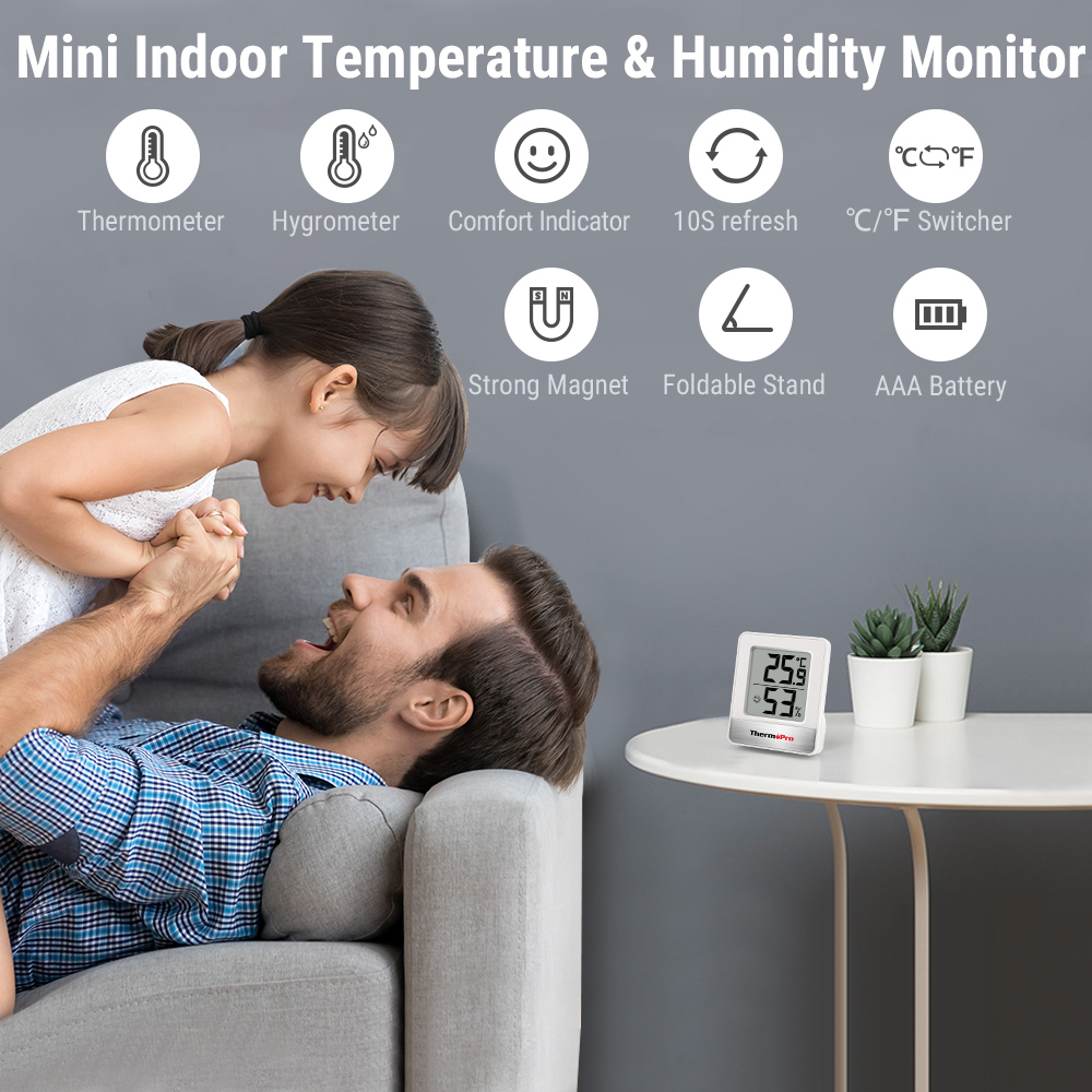ThermoPro TP49 Mini Weather St - огляд і ціна Weather Station Indoor