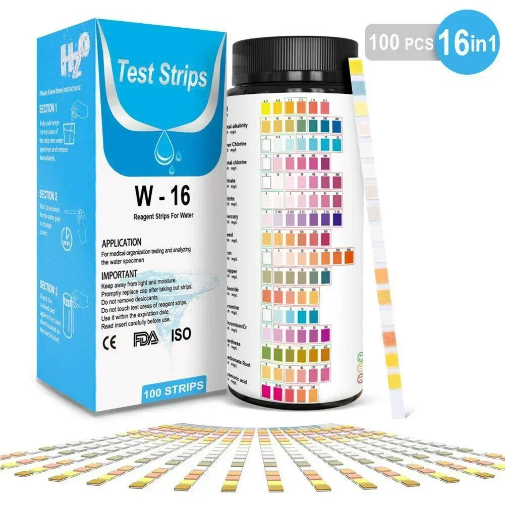 16 In 1 Drinking Water Test Ki - огляд і ціна Ph Strip Test