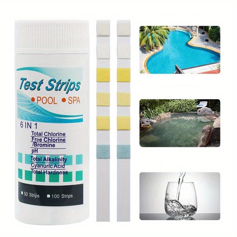 6-in-1 Pool & Spa Water Test S - огляд і ціна Ph Strip Test