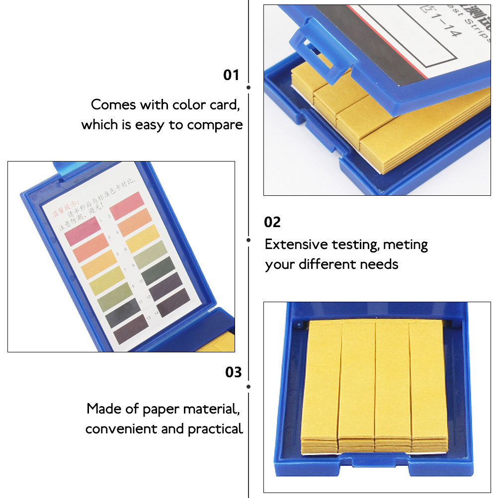 80Pcs PH Testing Paper 1-14 Fu - огляд і ціна Ph Strip Test