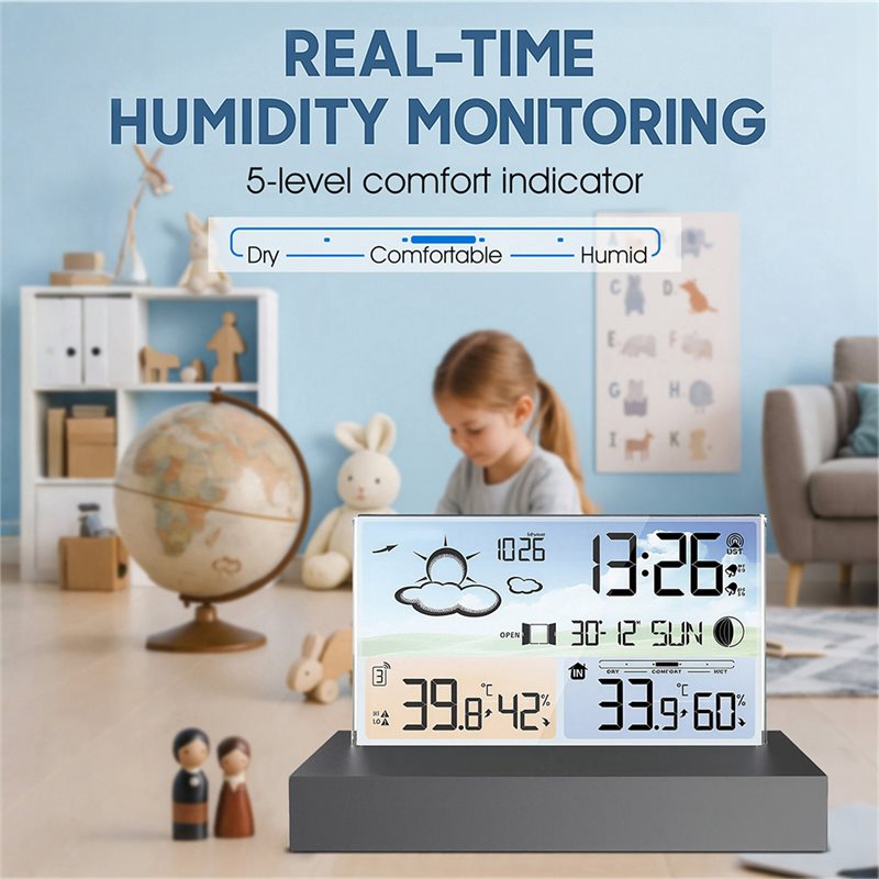 NEW HOT In Stock-Digital Weath - огляд і ціна Weather Station Indoor