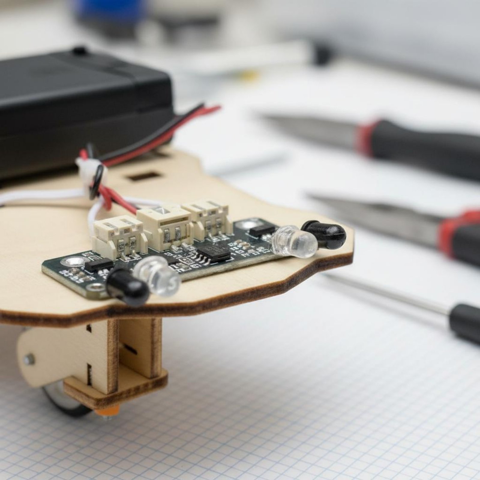 Wooden Intelligent Vehicle Kit - огляд і ціна Science Robot